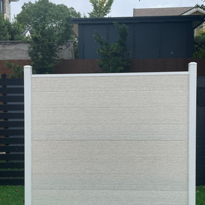 Duurzame, milieuvriendelijke, warmtebehandelde <span class=keywords><strong>WPC</strong></span> anti-klim afrastering, eenvoudig te monteren, klik-systeem, voor ranch/tuin/gazon, veiligheid voor huisdieren/kinderen - Product Image 2