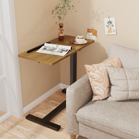 Table de chevet mobile sur lit avec roulettes cachées, table d'appoint pour canapé, hauteur réglable pour ordinateur portable, salon
