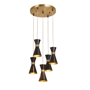 Custom Copper Modern LED Brass Hanging Chandelier Stylish & Popular Pendant <b>Lights</b> for Hotel Bedroom Home Decoration - Product Image 2