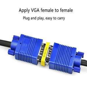 Accoppiatore connettore VGA, adattatore accoppiatore Mini commutatore di <span class=keywords><strong>genere</strong></span> HD15 femmina a femmina per proiettore monitor computer - Product Image 5