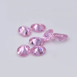 Pedras de zircônia cúbica, pedras de aniversário, cor rosa oval, brilhante, pedras de zircônia - Product Image 3