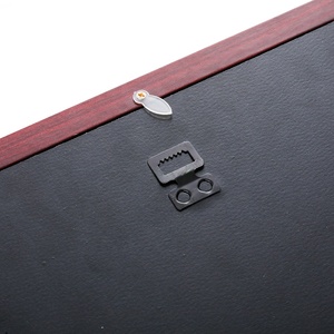 Personalizzato fatto a mano 8x10 <span class=keywords><strong>in</strong></span> <span class=keywords><strong>legno</strong></span> rosso ciliegia biglietto di nozze Display scatola ombra cornice trasparente - Product Image 5