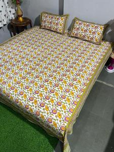 ชุดเครื่องนอนผ้าฝ้ายพิมพ์ลายดอกไม้แบบดั้งเดิม ทำด้วยมือ สำหรับใช้ในบ้าน ทุกฤดู ขนาดดับเบิ้ลคิงไซส์ - Product Image 2