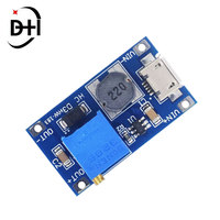 MT3608 DC-DC Modul Penguat Tegangan yang Dapat Disesuaikan 2A Modul Peningkat Tegangan dengan/tanpa MICRO USB 2V-24V ke 5V 9V 12V 28V