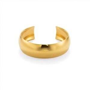 Modernas Pulseras de Acero Inoxidable 18K Chapadas en Oro, Resistentes al Deslustre y al Agua, Joyería para Mujer - Product Image 5