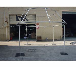 Circle Canopy Backdrop Stands Adjust Aluminium Wedding Pipe and <b>Drape</b> for Backdrop Frame Event Decoration - Product Image 1