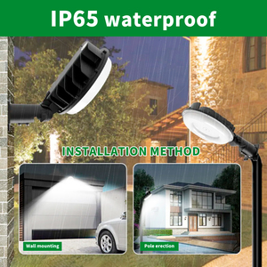 Lampada da Parete Industriale LED Dimmerabile DLC con Garanzia di 5 Anni, Base E26, 50W 70W 90W, Telecomando, Alluminio, per Esterni, Crepuscolare - Product Image 5