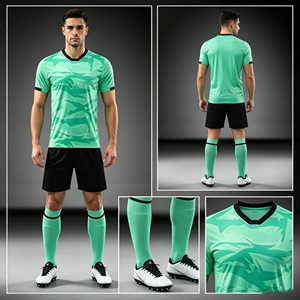 Jersey Sepak Bola Custom Print Logo Nama Nomor OEM ODM, Seragam Latihan Sepak Bola, Set Pakaian Olahraga Keluarga Seragam untuk Anak-anak dan Pria - Product Image 1