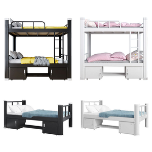 학교 및 공장 기숙사용 헤비듀티 금속 이층침대, 맞춤 제작 가능, OEM 프로젝트 제조업체 - Product Image 5