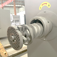 Nueva Picadora de Carne Industrial Totalmente Automática de Acero Inoxidable, Equipo de Procesamiento de Carne Fresca y Congelada de Alta Eficiencia para Carne de Res y Cerdo
