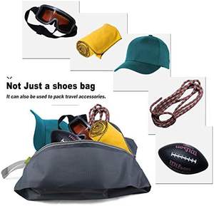 <span class=keywords><strong>BeeGreen</strong></span>, 6 uds., organizador de zapatos de viaje portátil, cierre de cremallera, esencia de baile, Asa de almacenamiento, diseño de nailon colorido, regalos para hombres - Product Image 5