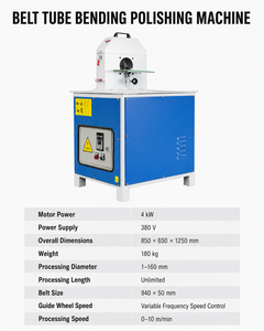 Machine de polissage automatique pour tubes courbés, rectification, polissage, décapage de la rouille, tubes en acier inoxydable, coudes, courbures en U, finition miroir - Product Image 2