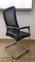 Foshan nouvelle chaise de bureau à cadre en acier sans roue tissu de maille traîneau stationnaire pour réunion réception visiteur invités événements en attente