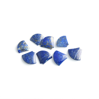 Gems de lapis-lazuli bleu de haute qualité, personnalisables, cabochons, pierres naturelles avec une coupe en forme d'éventail, haute visibilité pour les moteurs de recherche