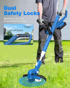 Tondeuse à gazon sans fil 20V <span class=keywords><strong>de</strong></span> 12 pouces avec alimentation automatique <span class=keywords><strong>de</strong></span> la ligne, 2 batteries et chargeur rapide, tondeuse à fil efficace - Product Image 6