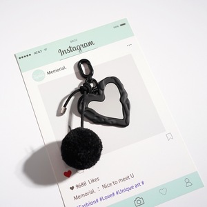Chaîne de <span class=keywords><strong>porte</strong></span>-clés perlée avec <span class=keywords><strong>pompon</strong></span> imprimé léopard rétro tendance pour sacs - Product Image 3