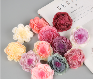 زهور الفاوانيا الاصطناعية بالجملة، رؤوس زهور للزفاف، ديكور منزلي واقعي، زهور خارجية لتزيين الجدران والأقواس - Product Image 3