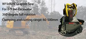 Machine à couper le bois XUVOL WYJ-90W-E pour excavatrice, machine à couper le bois, machine à élaguer les branches d'arbres pour autoroute / municipal, scie à grappin rotative pour bûches - Product Image 5