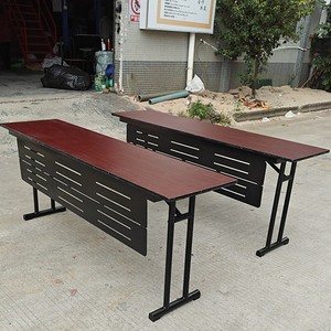 Hotel <b>Tables</b> <b>Folding</b> Rectangular Fireproof Panel Durable Outdoor Conference Training Banquet Use - Product Image 1
