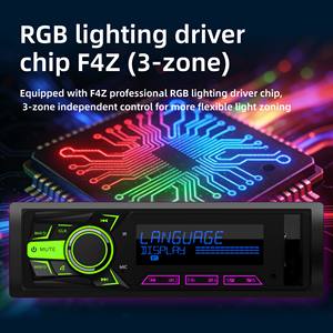 <span class=keywords><strong>Autoradio</strong></span> 3 Zones RBG 1DIN DSP MP3 Bluetooth 6.0 Mains Libres RDS FM AM 8 RCA 7 <span class=keywords><strong>Canaux</strong></span> Égaliseur 31 Bandes 5V RCA OEM Usine - Product Image 4