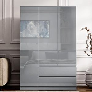 <span class=keywords><strong>ตู้</strong></span><span class=keywords><strong>เสื้อผ้า</strong></span>ไม้สีขา<span class=keywords><strong>ว</strong></span>สไตล์ร่วมสมัย <span class=keywords><strong>ราคา</strong></span>ประหยัด คุณภาพสูง ทนทาน พร้อมลิ้นชัก - Product Image 2