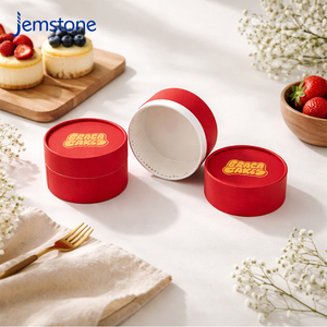 Custom Biodegradable <b>Bakery</b> Cylinder Food Grade Cardboard Paper Tube Hot Foil Stamping Round Kraft Cheesecake <b>Box</b> Canister - Product Image 6