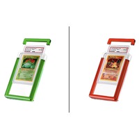 Étui de présentation en acrylique transparent de qualité supérieure pour cartes gradées, cartes de jeu et objets de collection, avec couvercle magnétique et protection personnalisée pour cartes en plaque.
