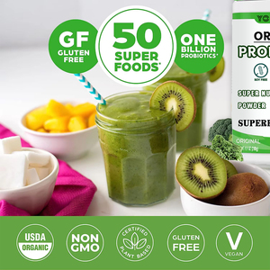 Polvere di Verdure Biologiche OEM di Alta Qualità + 50 Superfood e Bacche - 1 Miliardo di Probiotici per la Salute Intestinale degli Adulti - Product Image 4