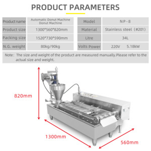 Le boulanger automatique de beignets à haute capacité fabrique des beignets par lot pour la restauration - Product Image 6