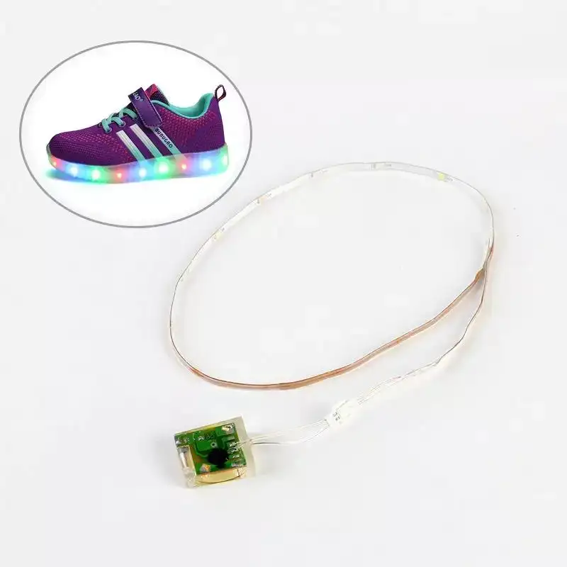 Sapatos brilhantes de fibra óptica, sapatos infantis de fibra óptica com luz de led, luz para crianças, meninos, meninas, oem