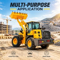 Caricatore Frontale con Motore Diesel Prodotto in Cina, Alta Capacità di Carico, Colori Personalizzabili per Appaltatori Locali, Aziende Agricole e Piccole Attività Minerarie