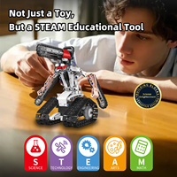 5'i 1 Arada Çok Yönlü Robot Yapım Blokları Uzaktan Kumandalı Programlanabilir Model Oyuncak ABS Plastik Yapılı 1:35 Ölçekli