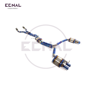 Système <span class=keywords><strong>d</strong></span>'échappement agressif en titane léger de 1,2 mm Ecnal pour Porsche Macan GTS <span class=keywords><strong>Turbo</strong></span> 2.9T 2020-2024 - Avant-Milieu-Arrière - Product Image 4