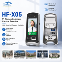 Terminal de sécurité HFSecurity X05 Iris, dispositif de reconnaissance faciale et irisienne, dispositif de contrôle d'accès biométrique, vérification d'identité