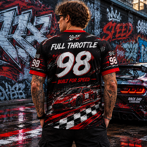 Custom Motorsport Racing Jersey Car Racing Fan <b>Shirt</b> Streetwear Team Track Day Sublimation Vintage Racing Event <b>Shirt</b> - Product Image 2