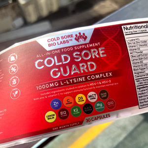 Étiquettes personnalisées imperméables en vinyle pour bouteilles de compléments alimentaires, estampage à chaud or mat, impression numérique, autocollants pour emballages de produits nutritionnels et de santé - Product Image 3