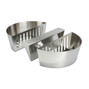 Pinnovo Char-Basket Soportes para <span class=keywords><strong>Briquetas</strong></span> de Carbón de Acero Aluminizado, Cestas para Combustible para Asado Indirecto, Compatibles con Parrillas de Carbón Más Grandes - Product Image 3