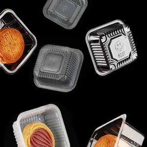 월병용 도매 친환경 양각 플라스틱 보관 트레이 식품 포장 용기