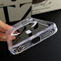 Coque de téléphone magnétique transparente pour iPhone 18 Pro Max, antichoc, avec airbag, anti-jaunissement, positionnement précis des découpes