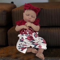 Boneca Bebe Reborn algodón cuerpo hecho a mano dormir vinilo Loulou Real Alive Babi recién nacido muñeca bebé niño
