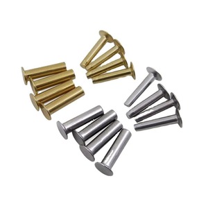Remaches de 4 mm de acero inoxidable 304 o latón para mangos de cuchillos, remaches para cuchillos de cocina comerciales - Product Image 1