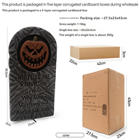 Nouvelle Décoration d'Halloween 2026 : Petite Citrouille de 40,5 cm, Pierre Tombale, Maison Hantée, Chambre Secrète, Accessoires et Ornements de Cour