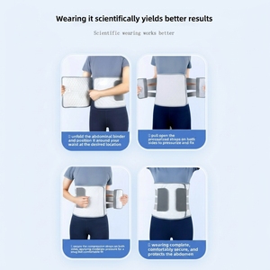 Ceinture abdominale de qualité médicale - Ceinture de récupération post-partum en coton respirant avec compression réglable - Product Image 3