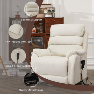 Silla reclinable elevadora eléctrica con <span class=keywords><strong>motor</strong></span> dual 2025 con masaje y calor para personas mayores - Product Image 2