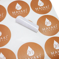 Autocollants adhésifs personnalisés en feuille d'or à chaud, étiquettes en vinyle imperméables avec logo pour emballages cadeaux, artisanat et bougies