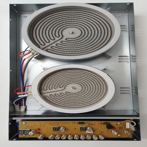 Placa de Inducción Integrada, Cocina Eléctrica de Cerámica con 2 Hornillas - Product Image 4