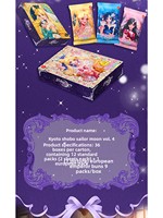 Tarjetas Coleccionables de Sailor Moon, Cuarta Edición, Tarjetas Conmemorativas de Belleza Pura y Seductora, Tarjetas Mini Coleccionables