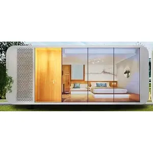 Container homes capsule house space smart mobile tiny house space capsule house