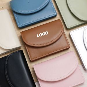 New Women Holder Wallet With Zipper Coin <b>Purse</b>, Minimalist Pu Leather Small Credit Card Case for Promotional Gifts - Product Image 1