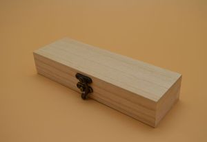 Caja de madera pequeña con bisagras para embalaje de té, pequeña y rústica, caja de baratijas de madera - Product Image 5
